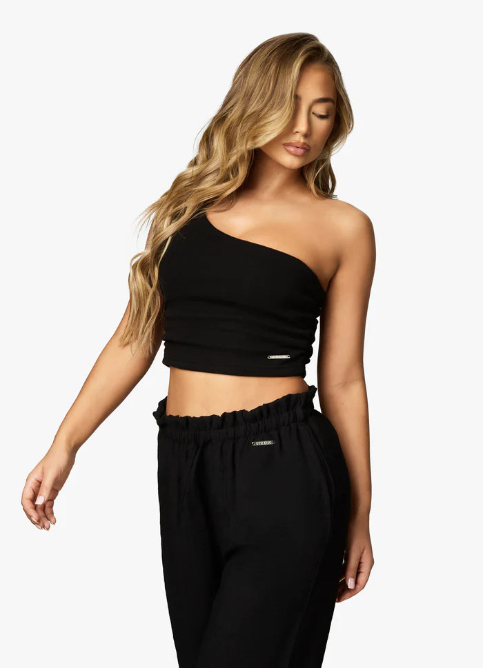 Shapetive Asymmetric Crop - Black - Shapetive