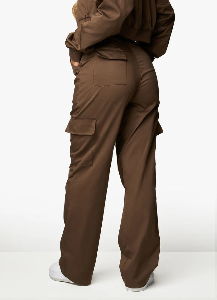 Shapetive Woven Cargo Pant - Chocolate - Shapetive