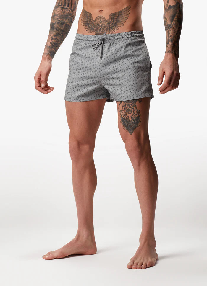 Shapetive Marina AOP Swimshort - Grey AOP