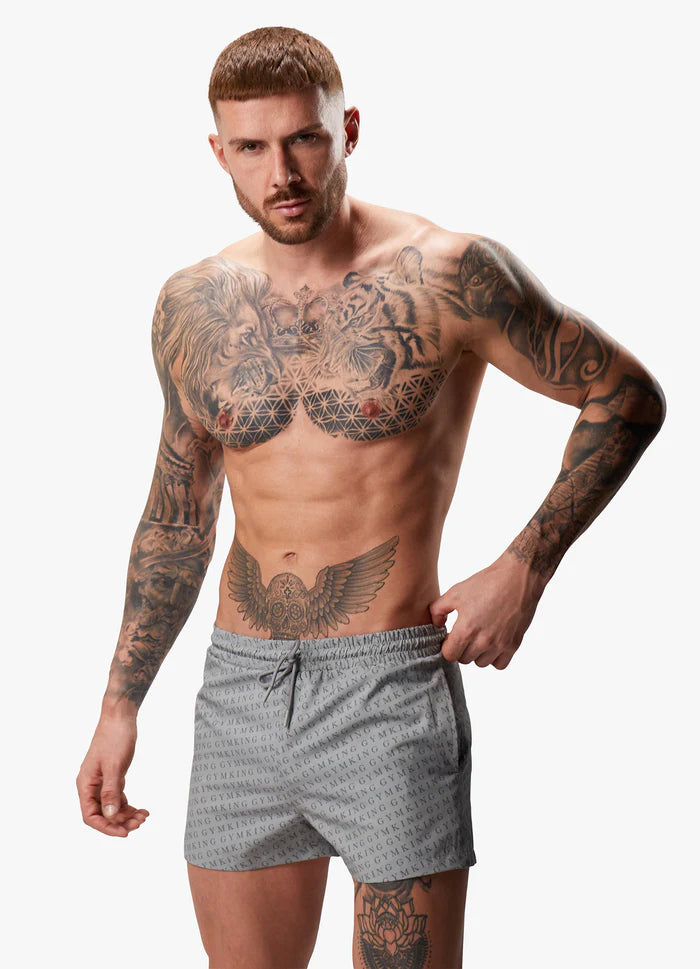 Shapetive Marina AOP Swimshort - Grey AOP