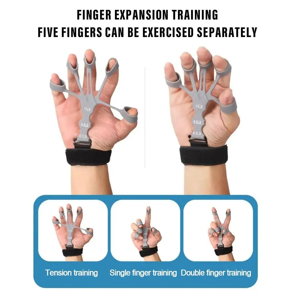 Hand Grip 5 Finger Exerciser Strength - Shapetive